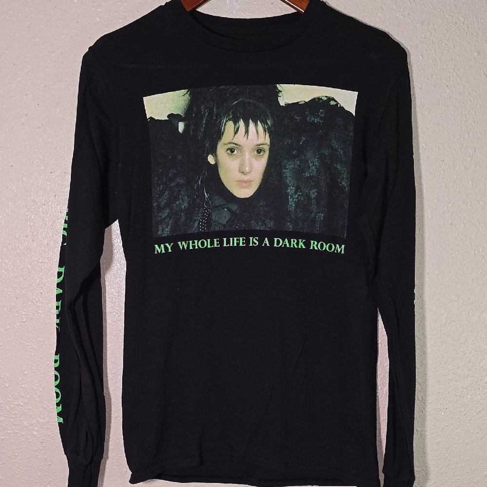 Beetlejuice Winona Ryder Black Long Sleeve Shirt